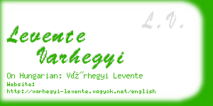 levente varhegyi business card
